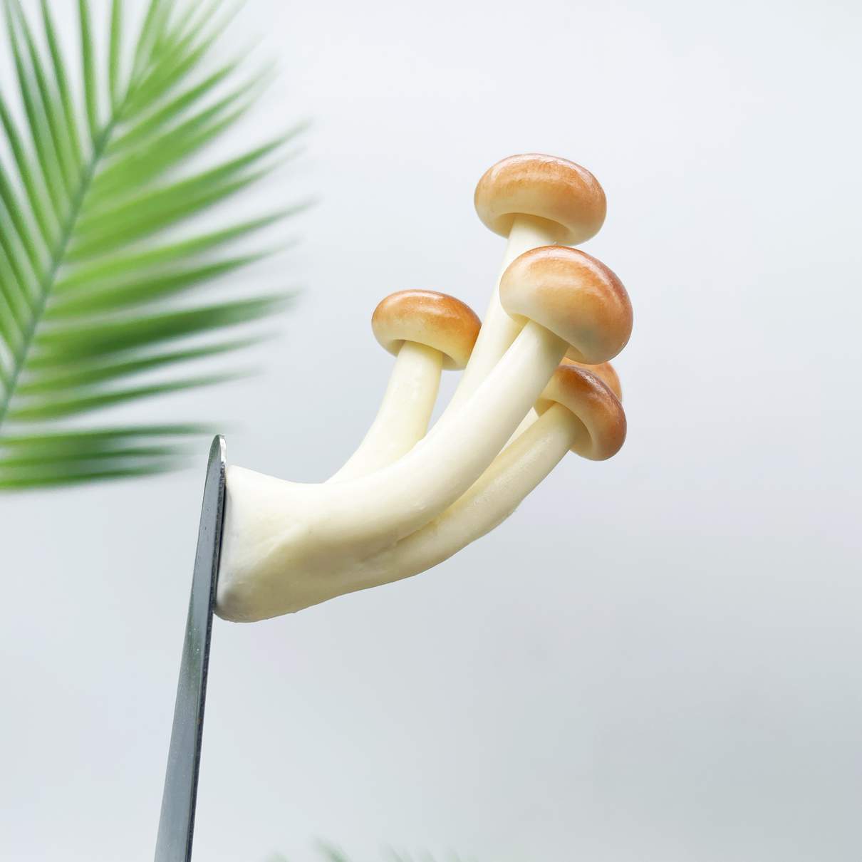 Realistic Brown Quintuple Mushroom