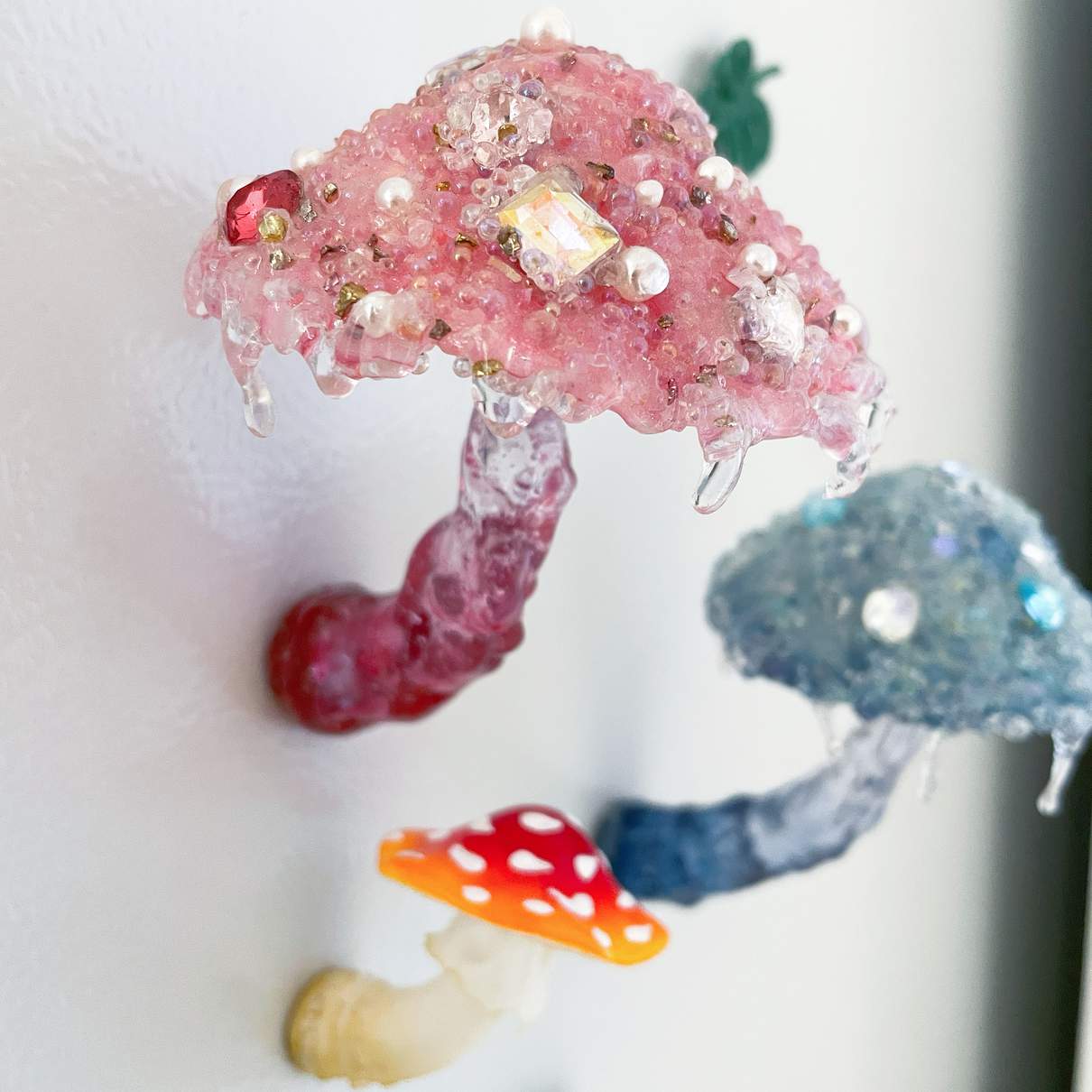 Crystal Gemstone Cluster Mushroom