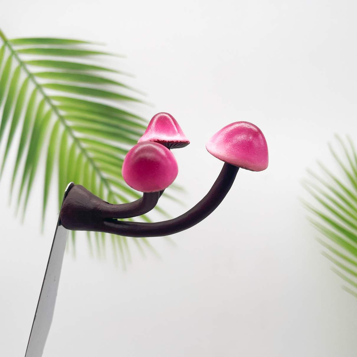 Realistic Pink Triple Mushroom