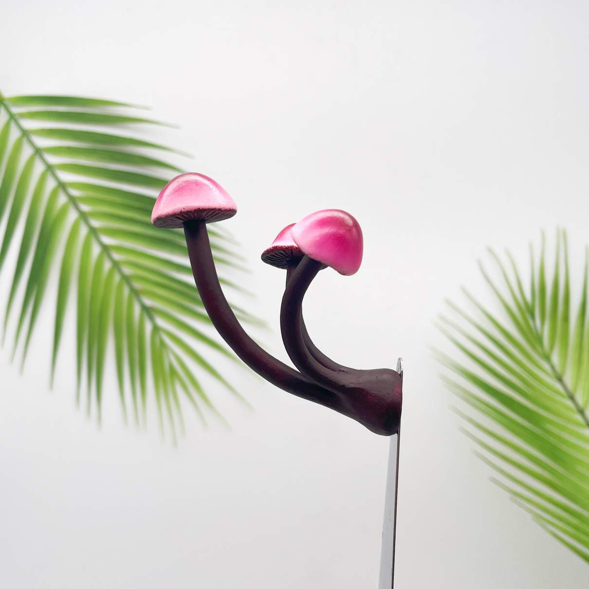 Realistic Pink Triple Mushroom