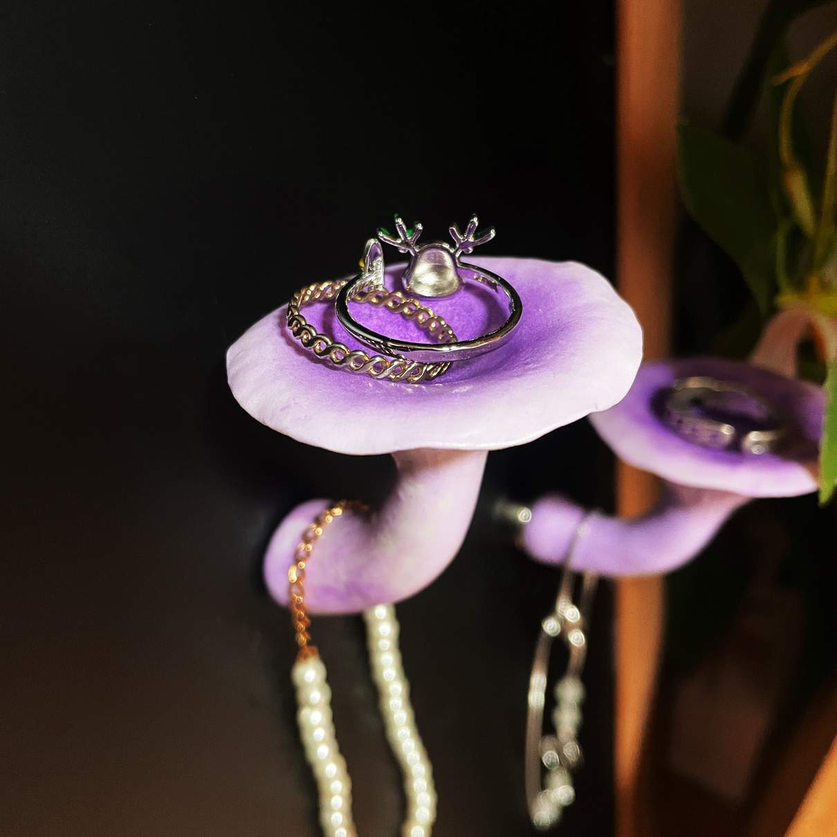 Realistic Chanterelles Purple Mushroom