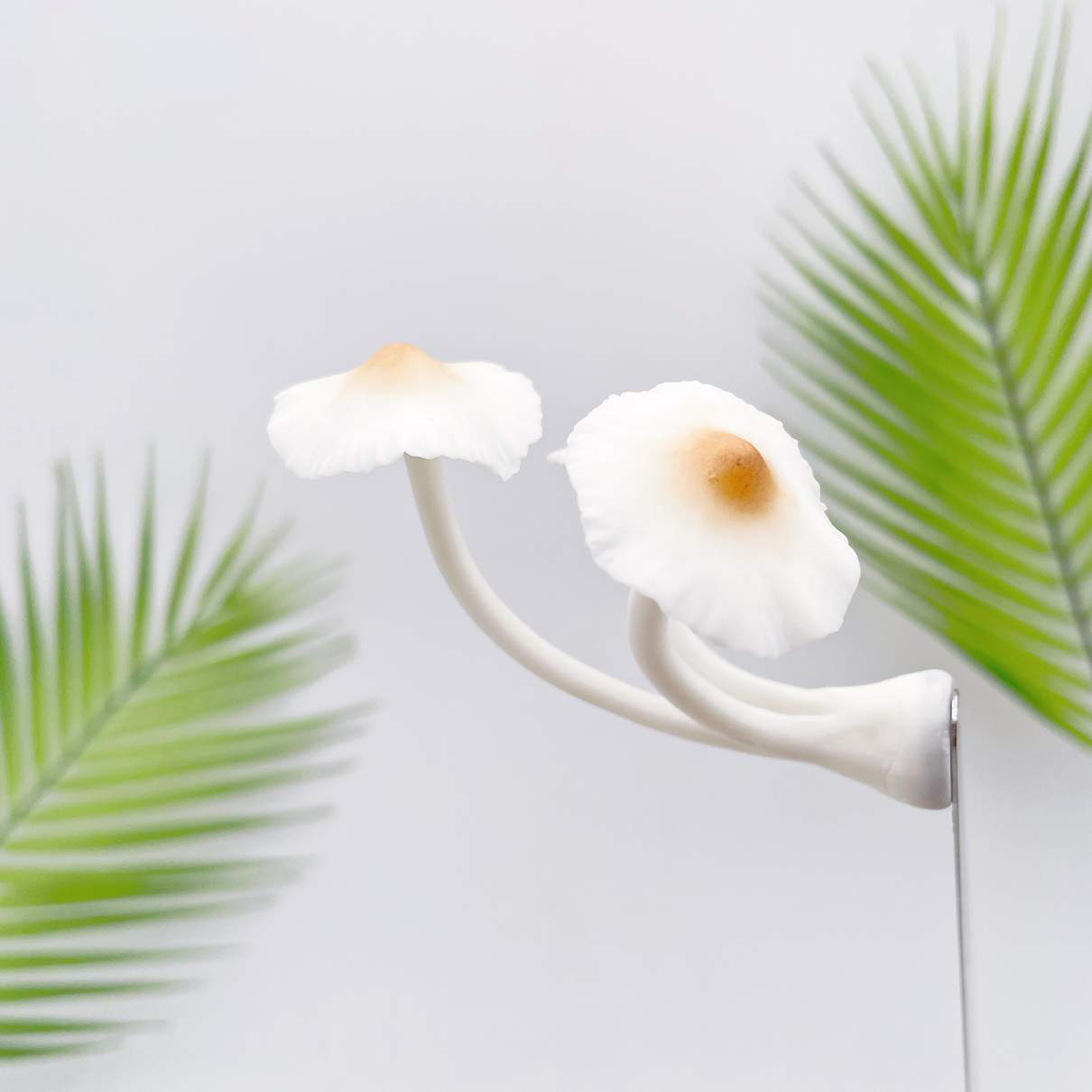 Realistic Triple White Flower Mushroom