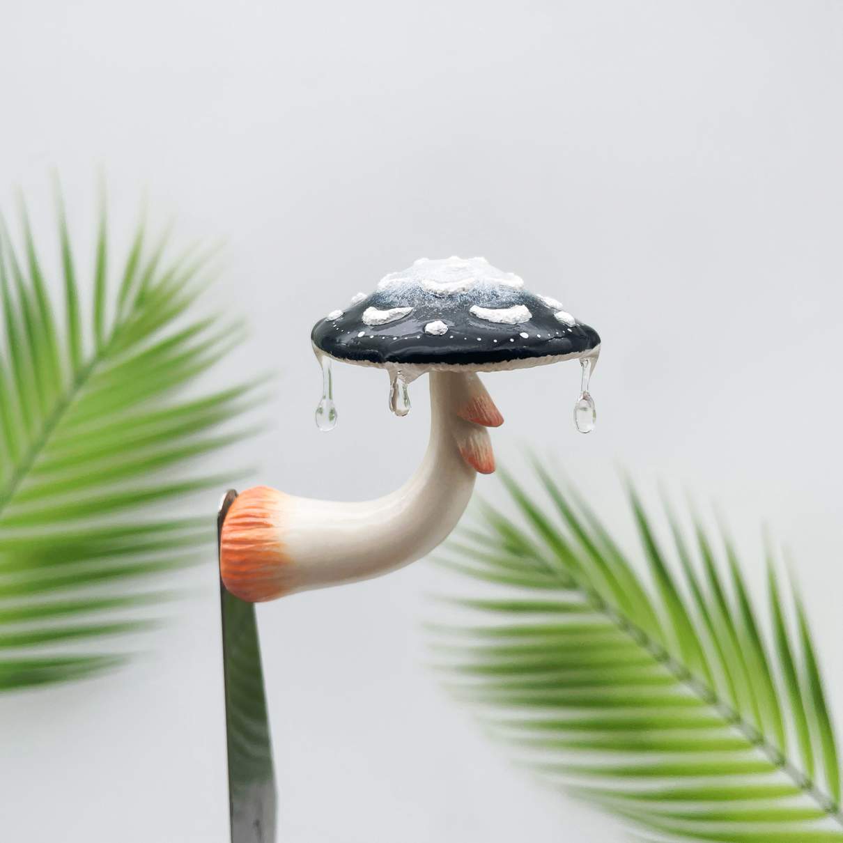 Aimant de réfrigérateur Champignon Noir