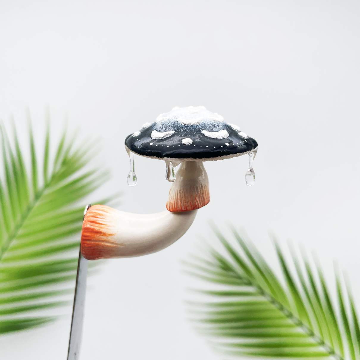 Aimant de réfrigérateur Champignon Noir