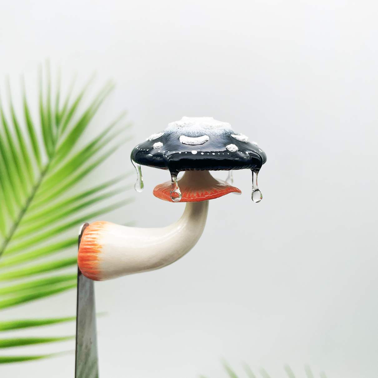 Aimant de réfrigérateur Champignon Noir