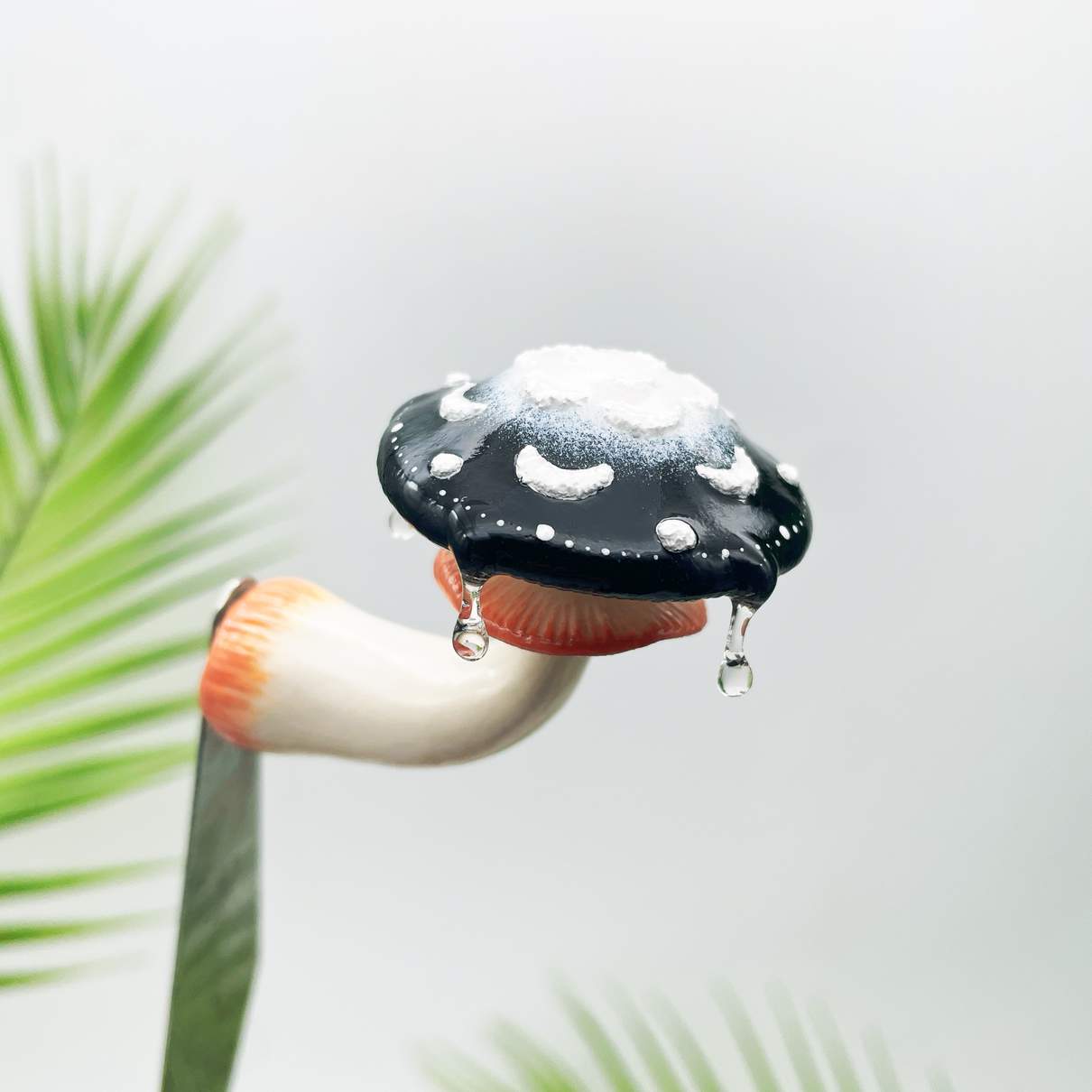 Aimant de réfrigérateur Champignon Noir