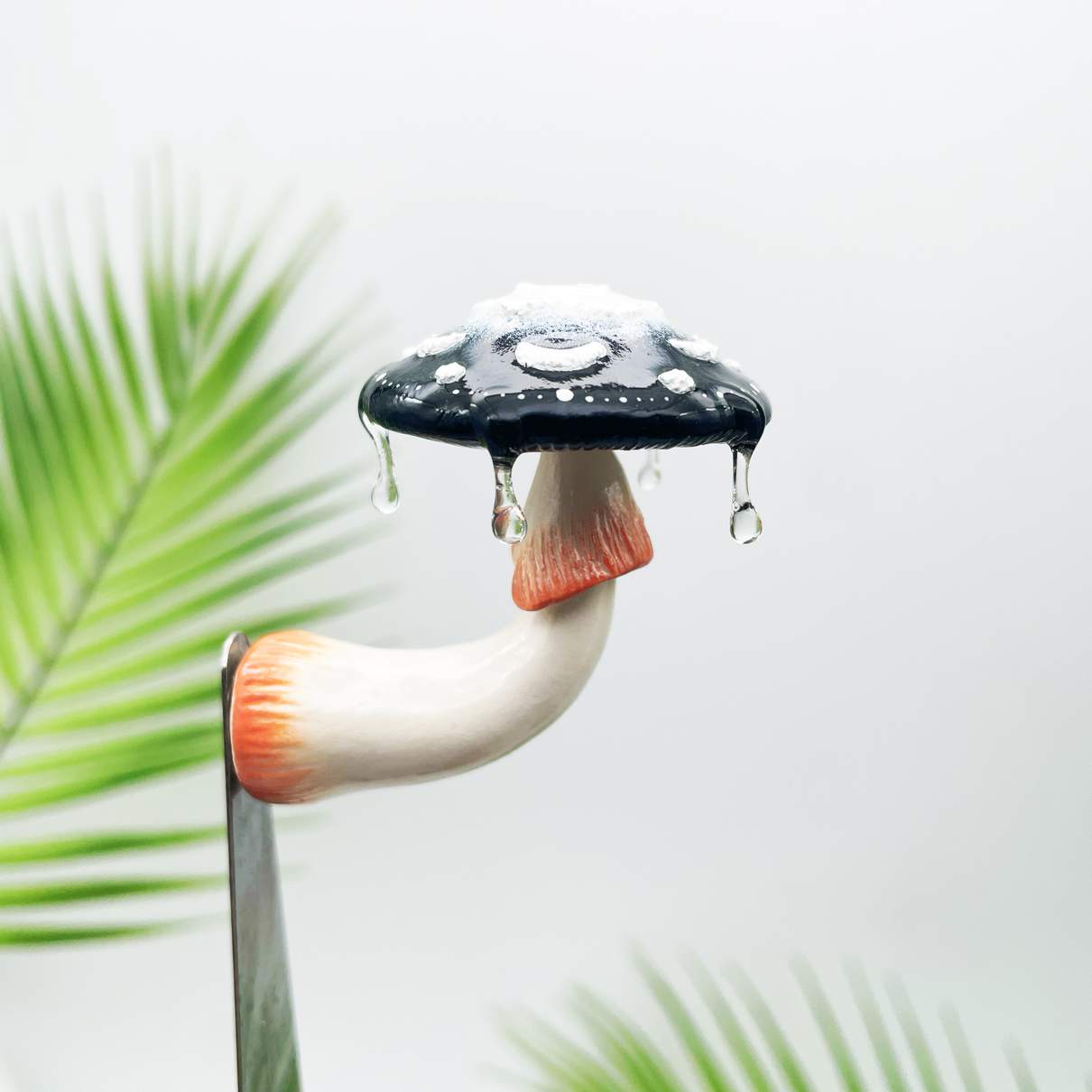 Aimant de réfrigérateur Champignon Noir