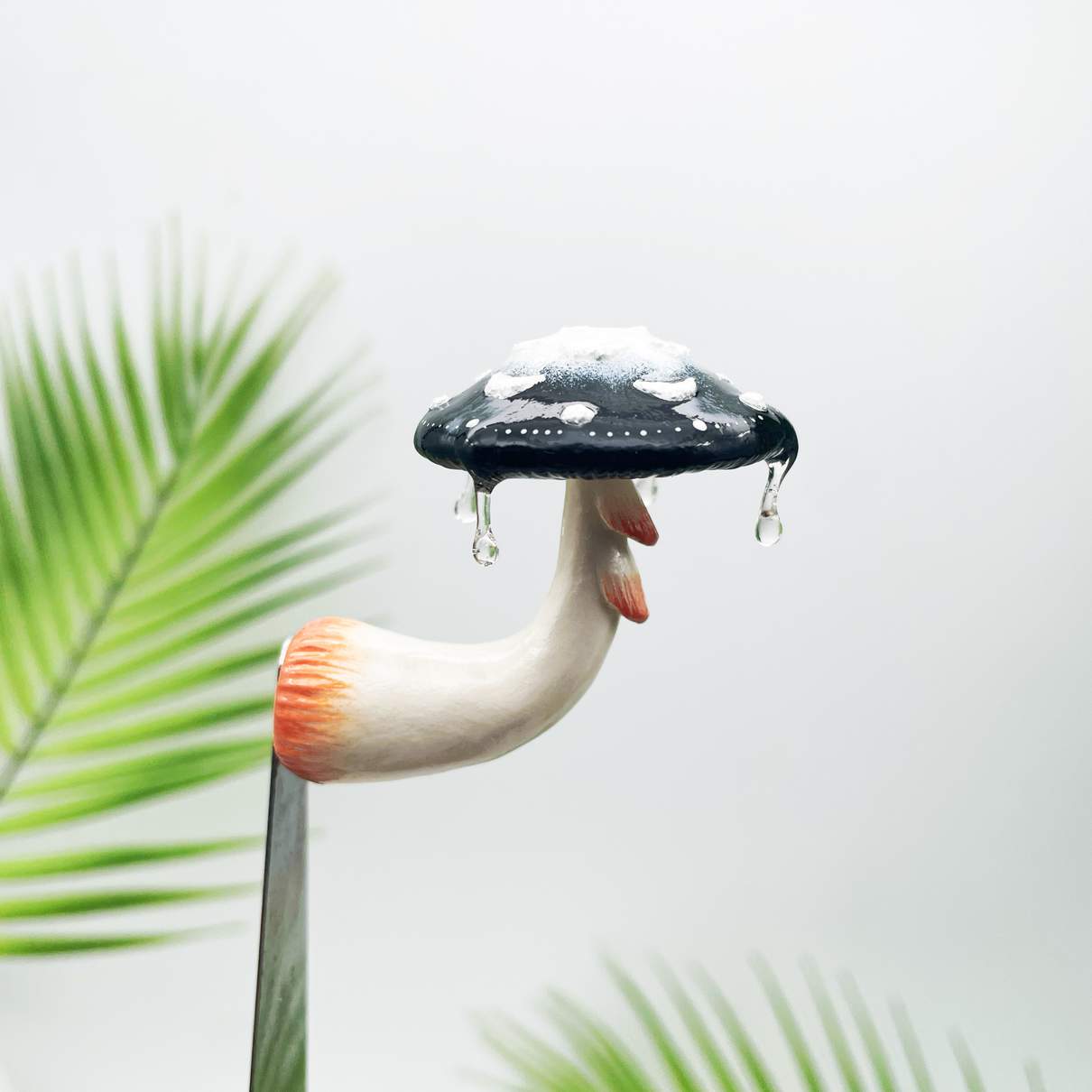 Aimant de réfrigérateur Champignon Noir