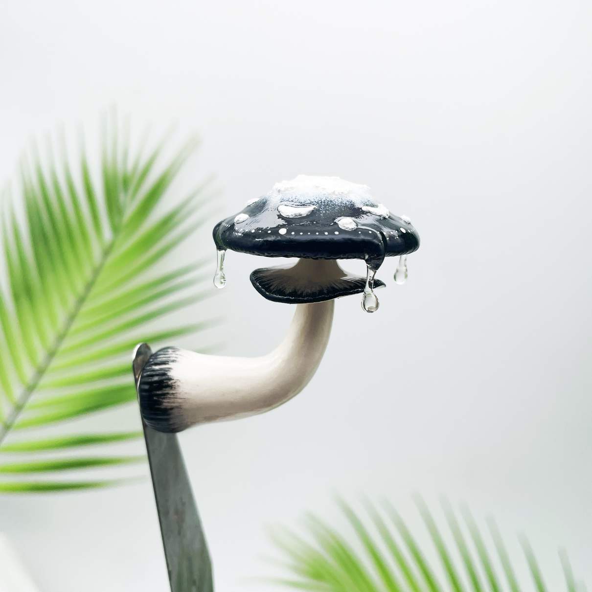 Aimant de réfrigérateur Champignon Noir