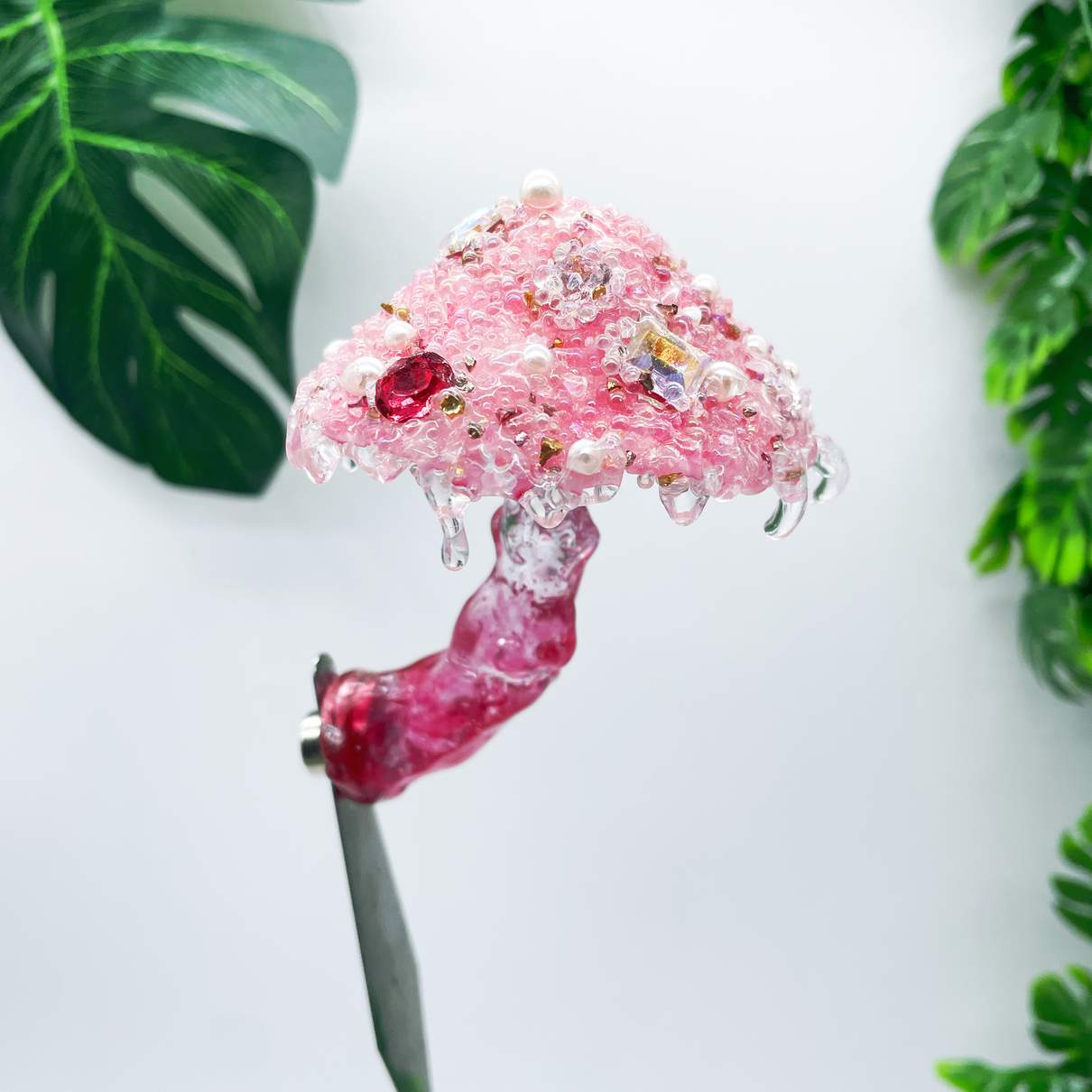 Crystal Gemstone Cluster Mushroom
