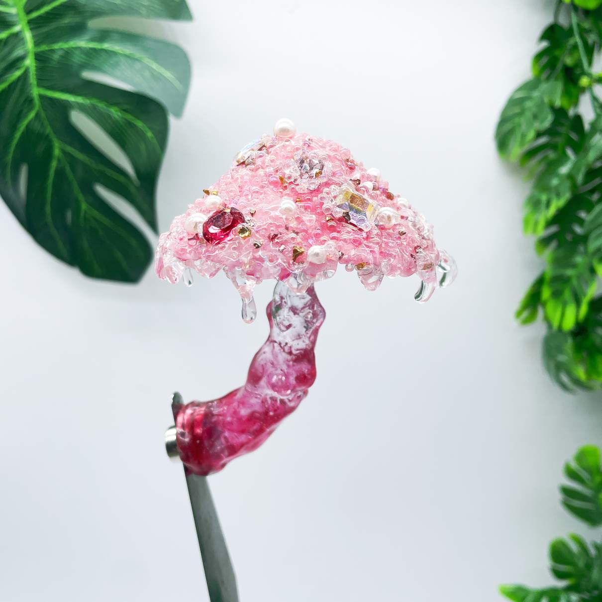 Crystal Gemstone Cluster Mushroom