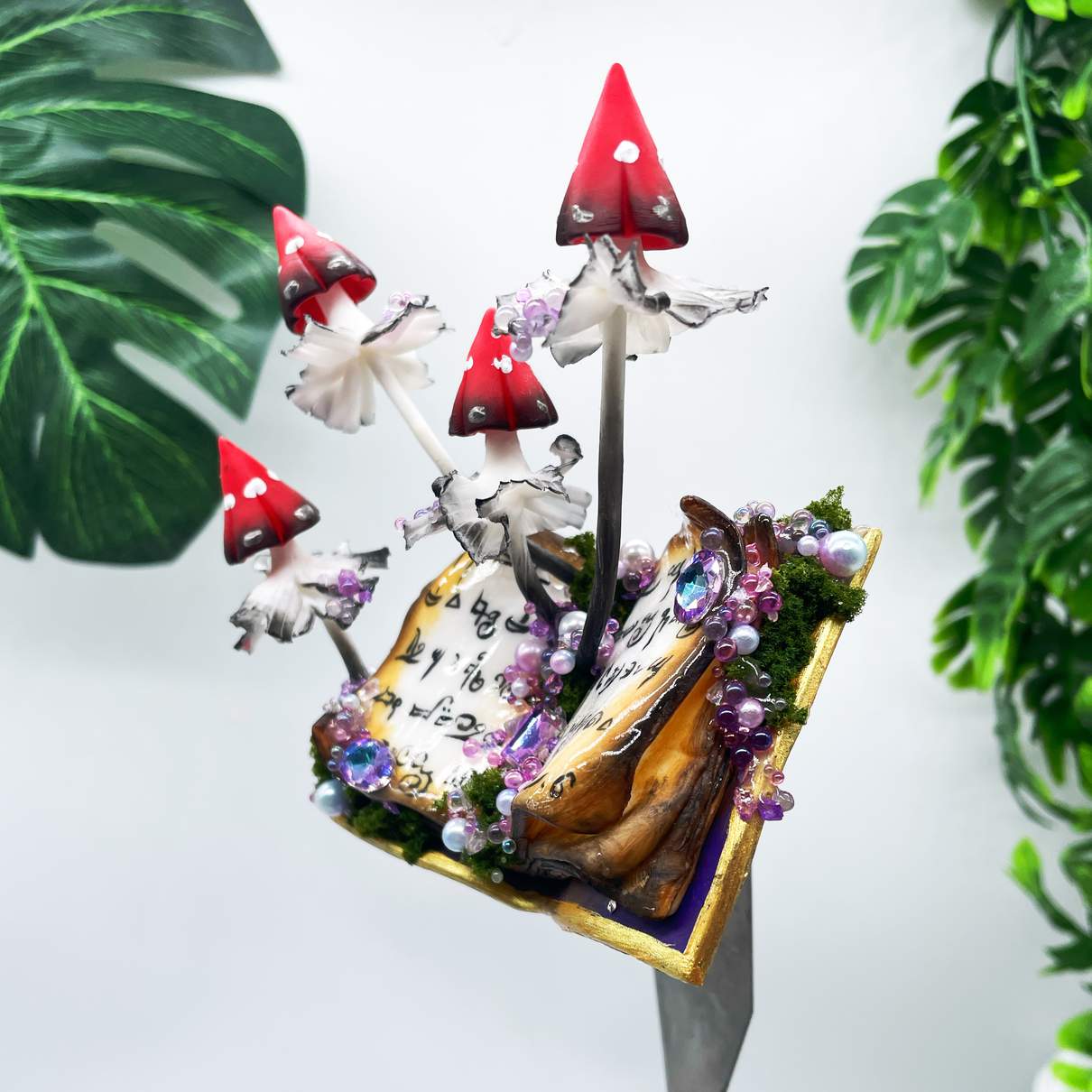 Runic Crystal Spellbook Mushroom