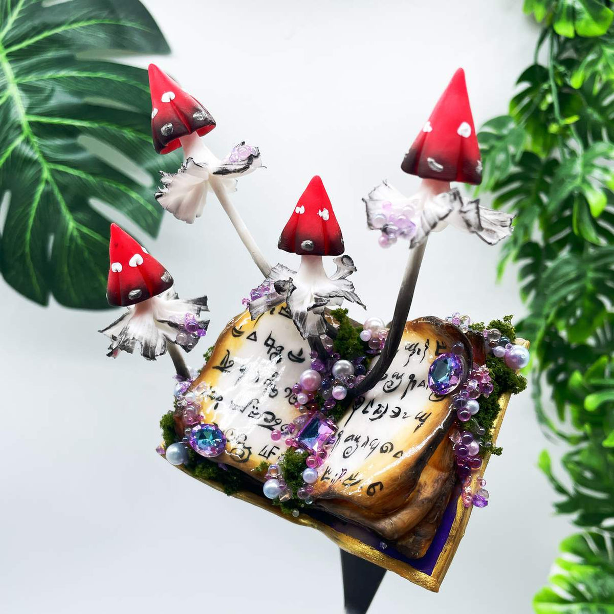 Runic Crystal Spellbook Mushroom