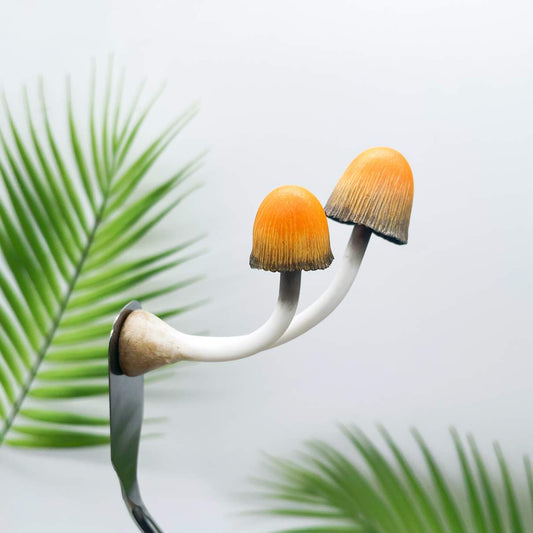 Twin Orange Ink Mushroom