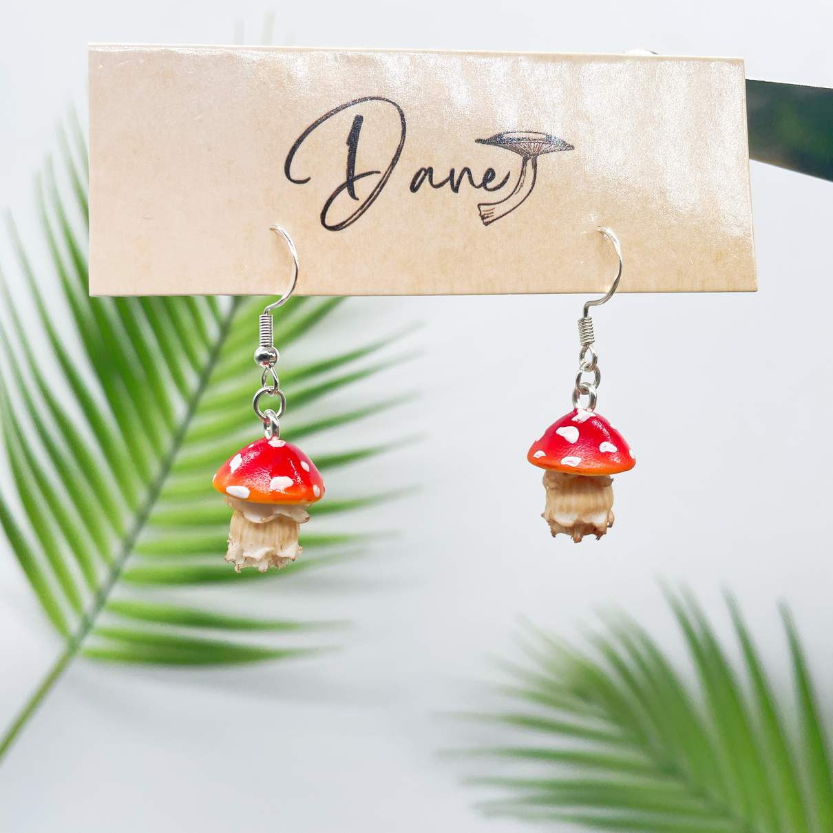Mini Mushroom Earrings