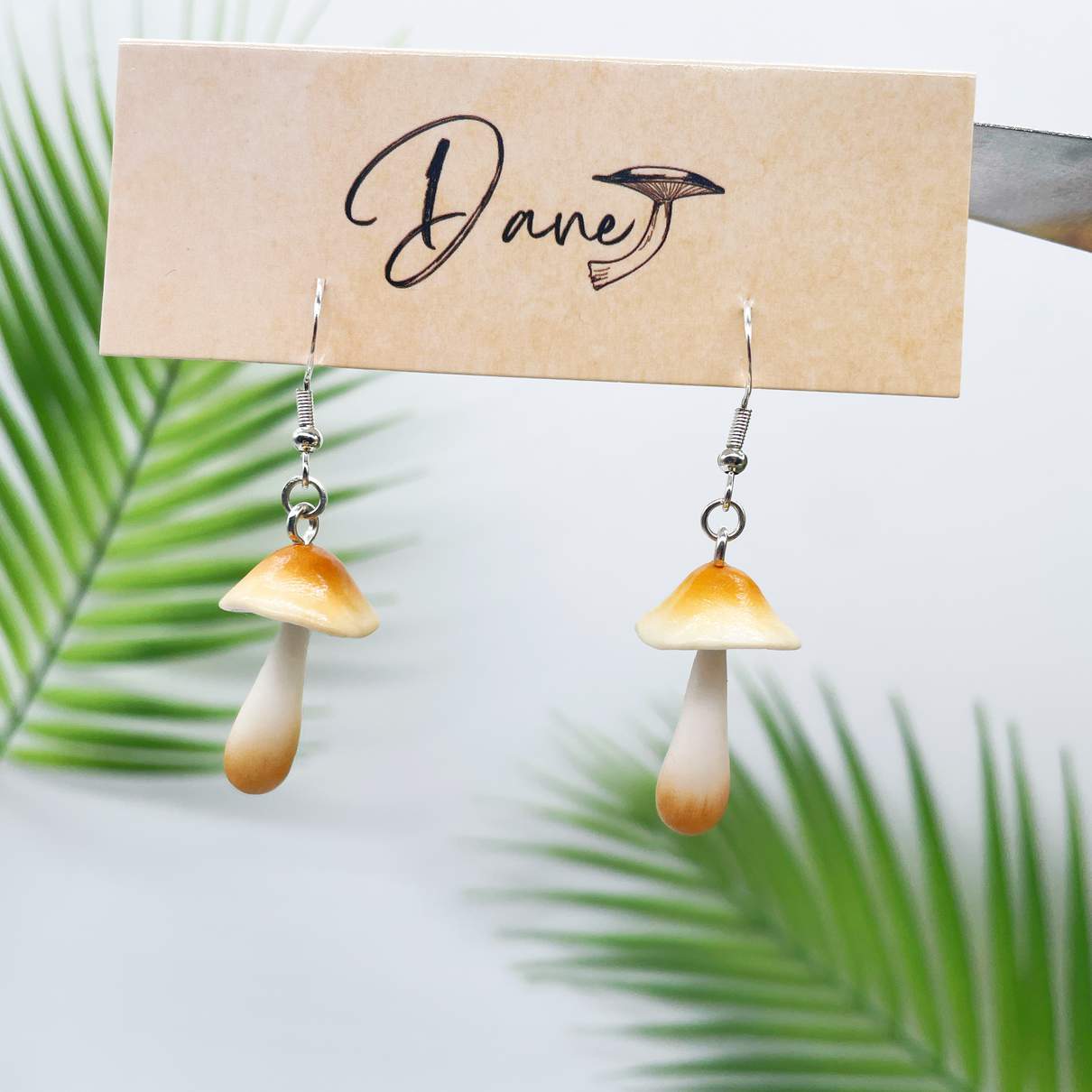 Mini Mushroom Earrings