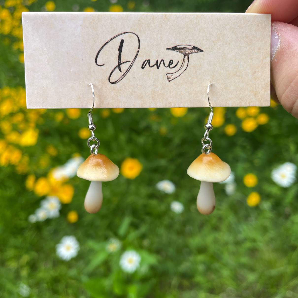 Mini Mushroom Earrings