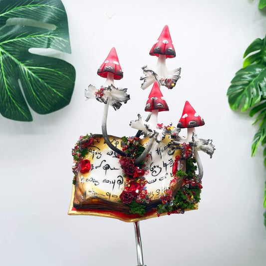 Runic Crystal Spellbook Mushroom