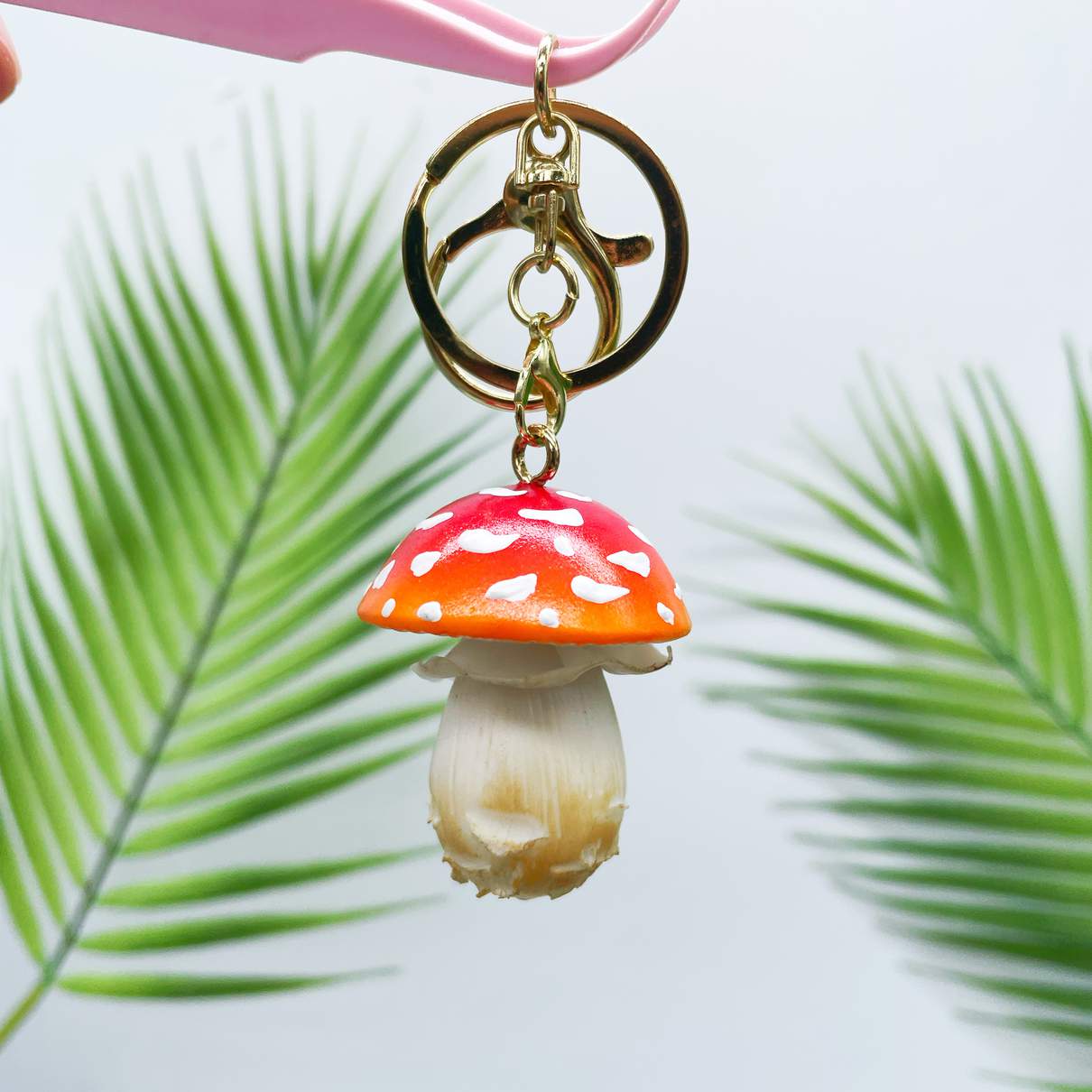 Handmade Clay Mushroom Charm