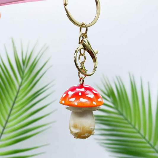 Handmade Clay Mushroom Charm