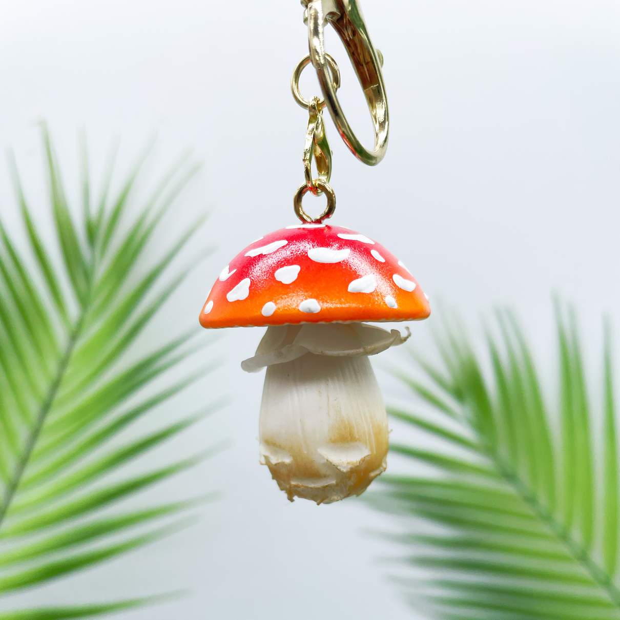 Handmade Clay Mushroom Charm