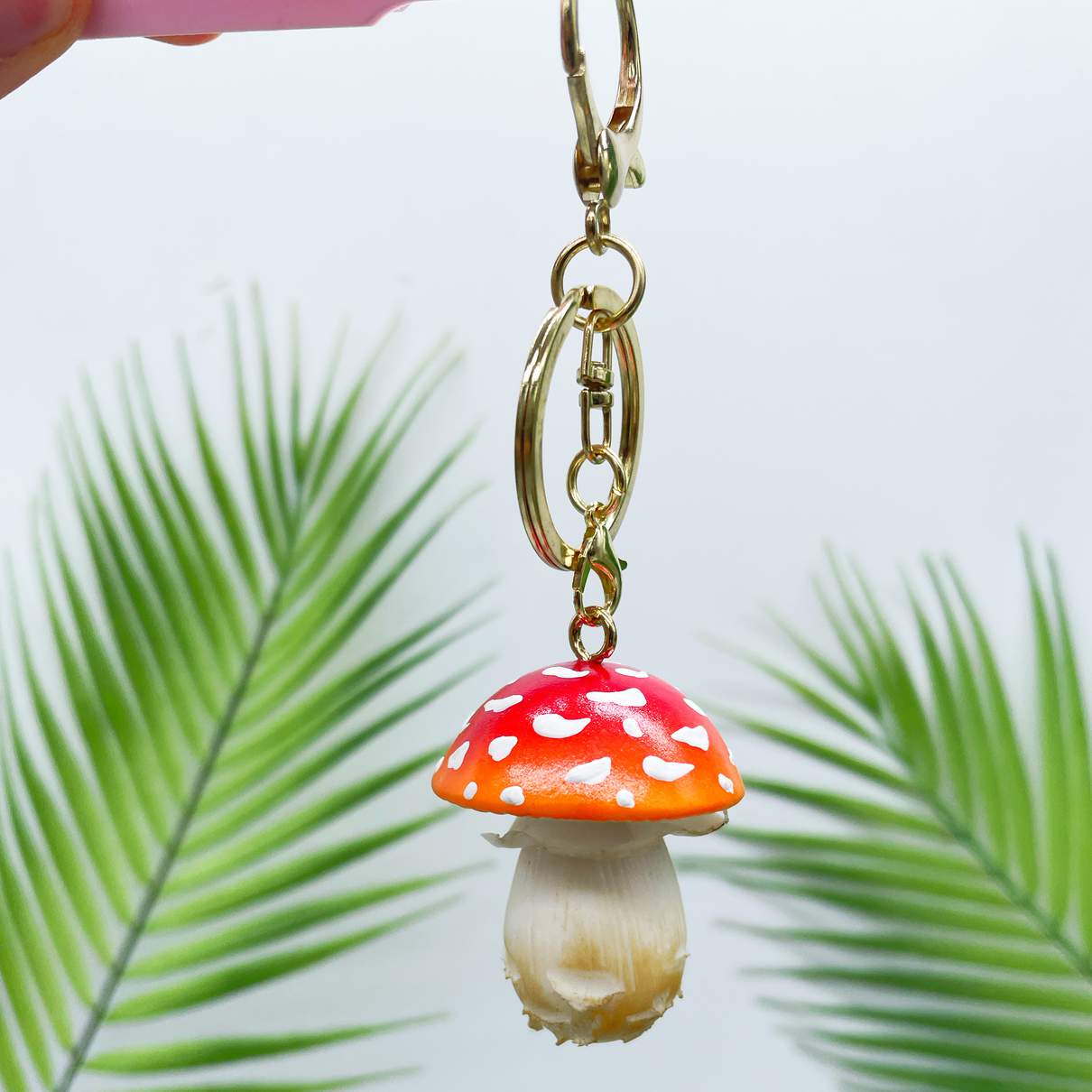 Handmade Clay Mushroom Charm