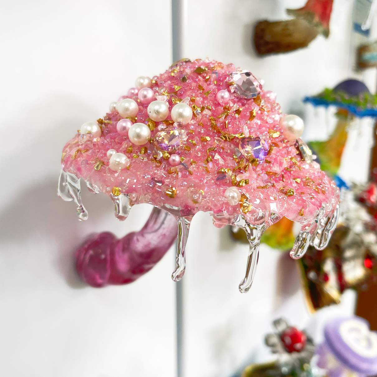 Crystal Gemstone Cluster Mushroom