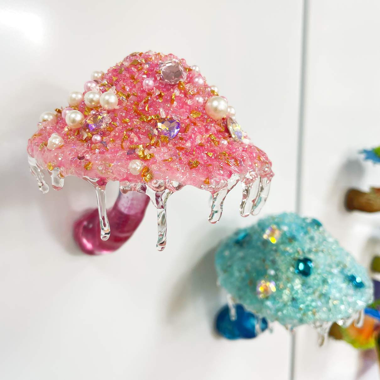 Crystal Gemstone Cluster Mushroom