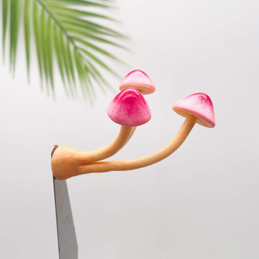 Realistic Pink Triple Mushroom