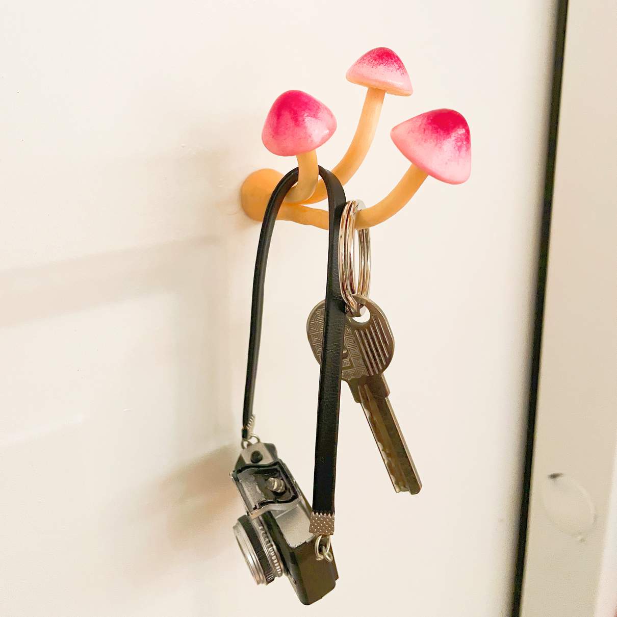 Realistic Pink Triple Mushroom
